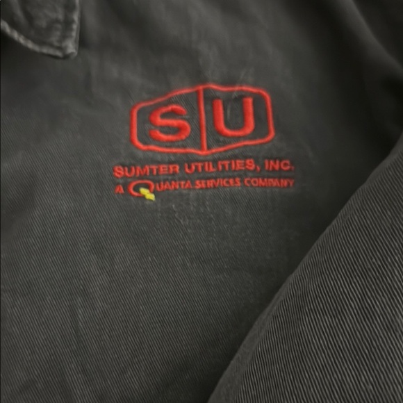 BULWARK Insulated Navy Blue Workwear Jacket - with zip extra layer - men's LARGE - Picture 3 of 10